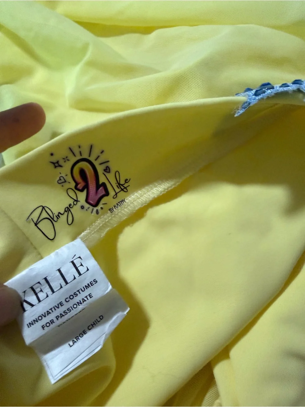 Kelle dance costume yellow 2 piece skirt custom WATERCOLORS 4414 2946 LC child